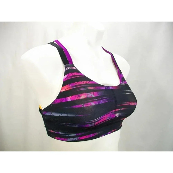SMALL Champion C9 N9629 Strappy Back Wire Free Sports Bra Pink Stripe NWT New wi - Picture 6 of 9